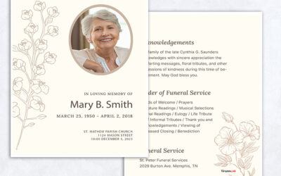 My Color Copies Blog Comprehensive Funeral Programs 2024 Guide