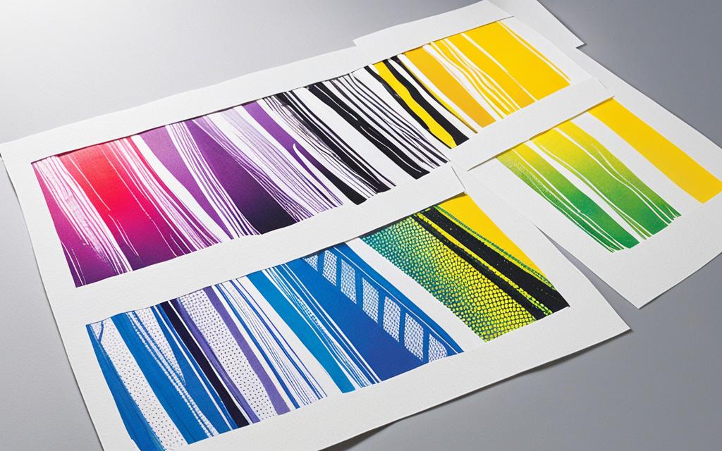 different printing materials