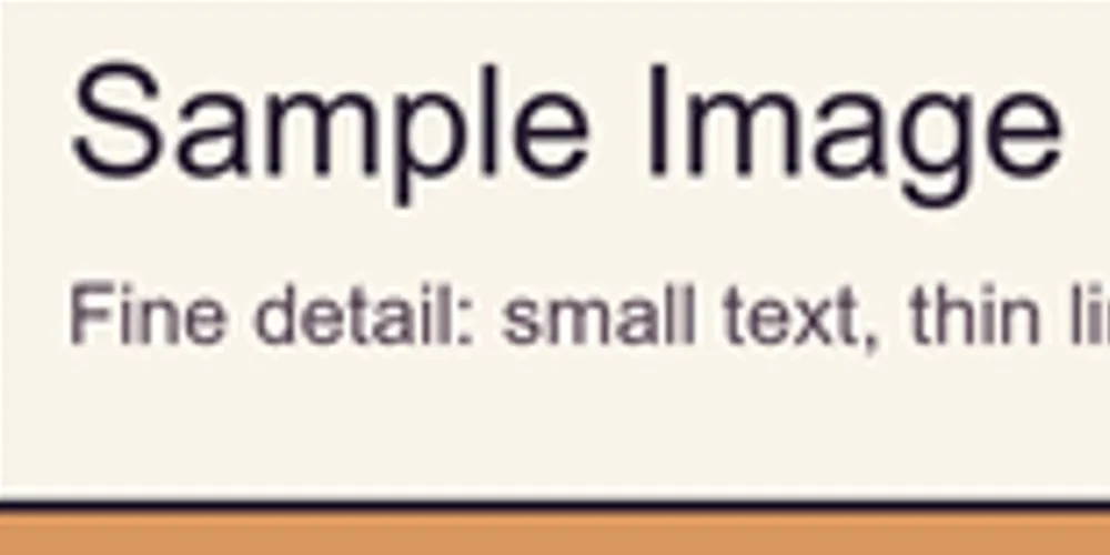AI Image Print Resolution: A File Quality Guide Low-resolution sample: soft, blurry lettering
